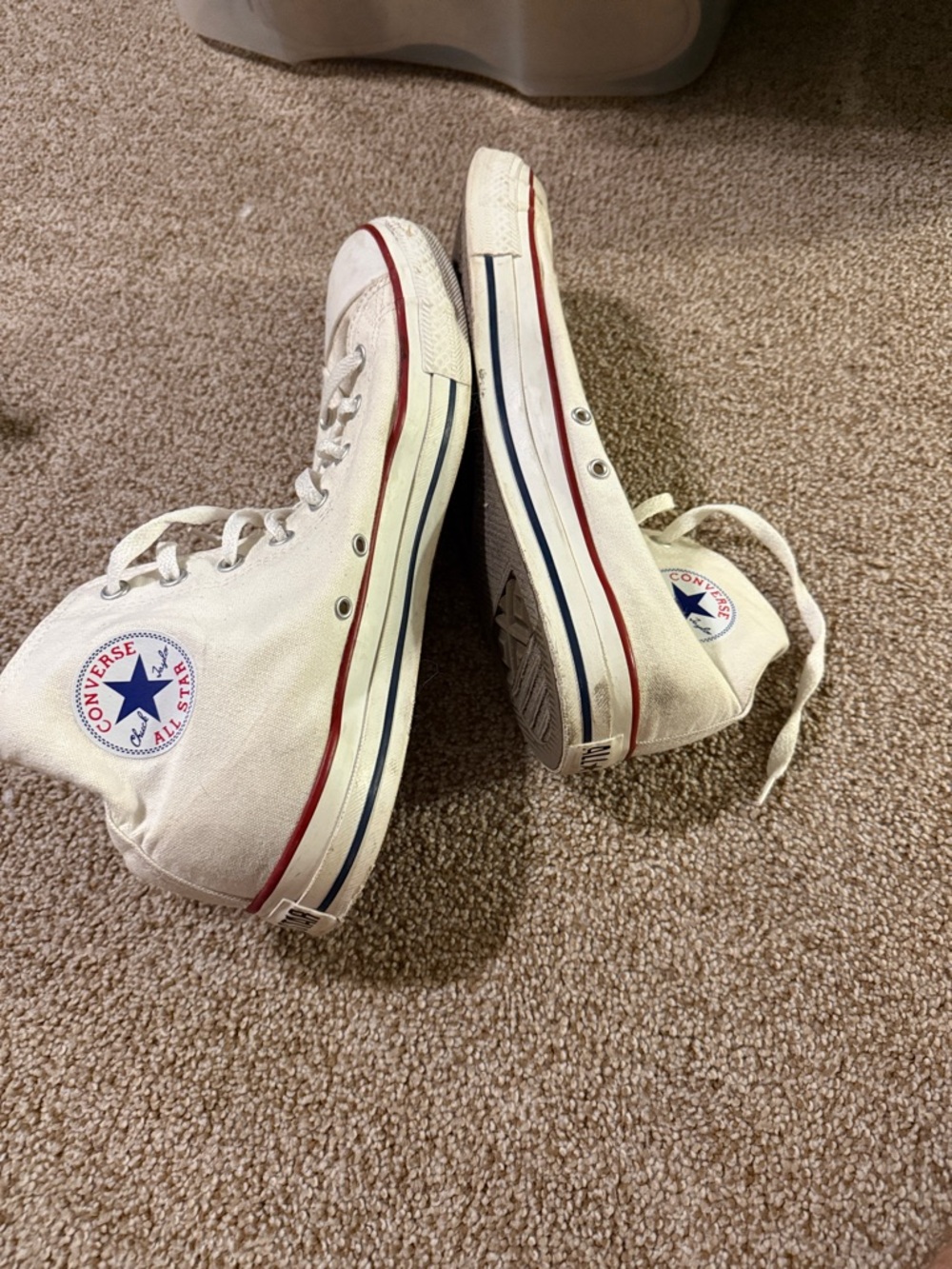 All white converse - Picture 2 of 3